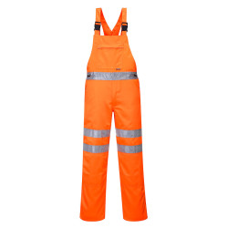 RT43 Hi-Vis Polycotton Service Bib and Brace