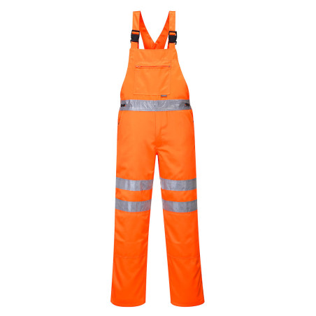 RT43 Hi-Vis Polycotton Service Bib and Brace