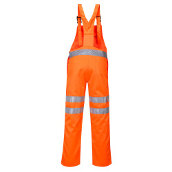 RT43 Hi-Vis Polycotton Service Bib and Brace