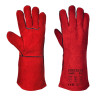 A500 Welders 210 Split Leather Red Gauntlet