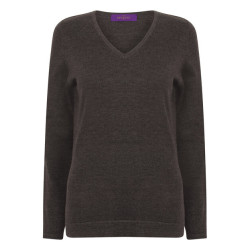 HB721 LADIES LIGHTWEIGHT V NECK JUMPER