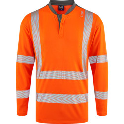 T13 ORANGE CHEVRON POLO
