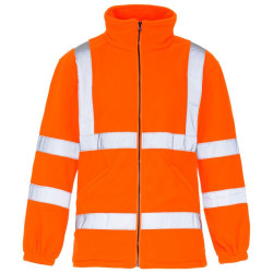 WHTH44 38081-7-300 ORANGE HI VIZ FLEECE