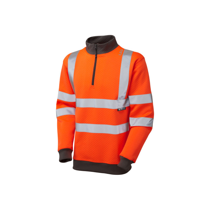 SS01 BRYNSWORTHY Leo EcoViz 1/4 Zip Sweatshirt