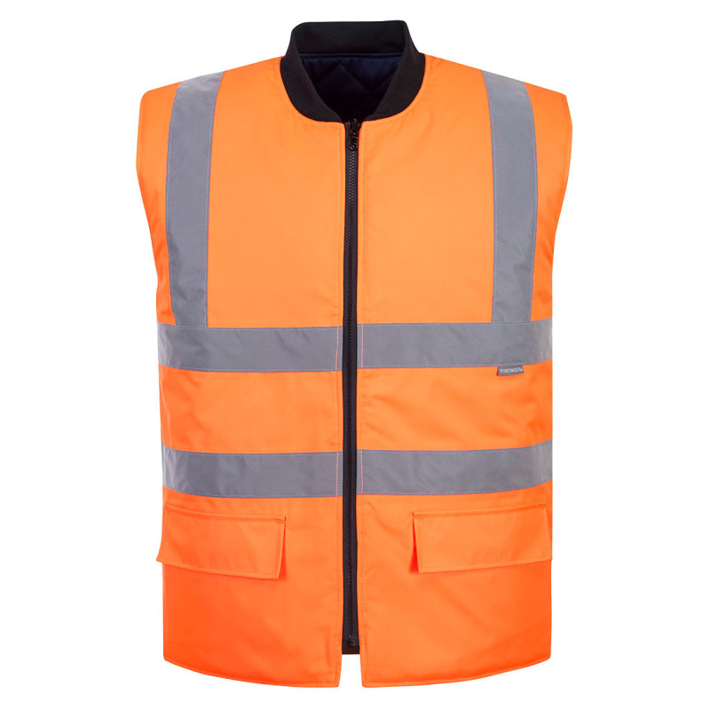 S469 Hi-Vis Reversible Bodywarmer
