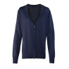 WHTPR697 LADIES BUTTON THROUGH KNITTED CARDIGAN