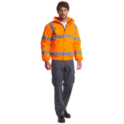 UC804 Hi Vis Bomber Jacket