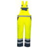 S488 Hi-Vis Breathable Contrast Rain Bib and Brace