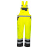 S488 Hi-Vis Breathable Contrast Rain Bib and Brace