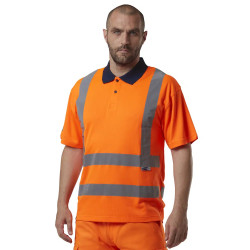 P01 Hi viz Short sleeve Polo Shirt