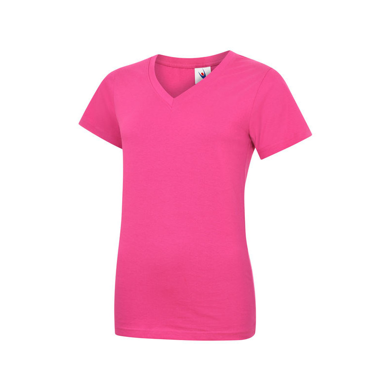 UC319 Ladies Classic V Neck TShirt