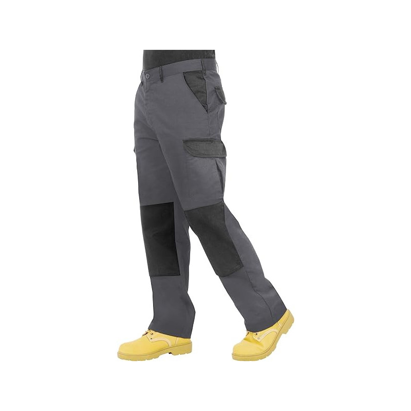 6853 Graphite Grey and Black Work Trousers (Clearance)