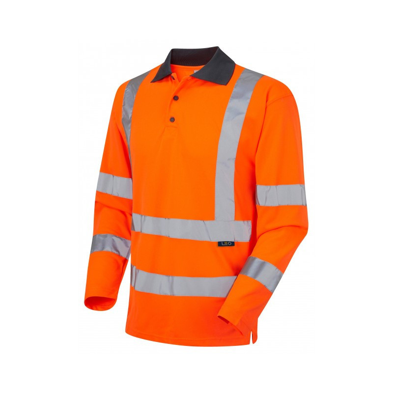 P06 Coolviz Long Sleeved Polo Shirt EcoViz