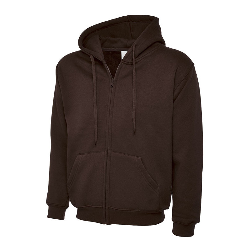 UC504 ADULTS CLASSIC FULL ZIP HOODED SWEATSHIRT