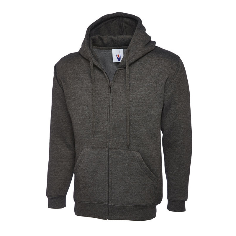UC504 ADULTS CLASSIC FULL ZIP HOODED SWEATSHIRT