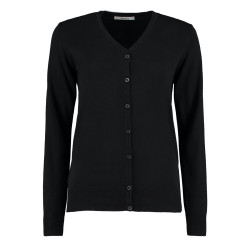 KK354 LADIES CLASSIC FIT ARUNDEL V-NECK LONG SLEEVE CARDIGAN